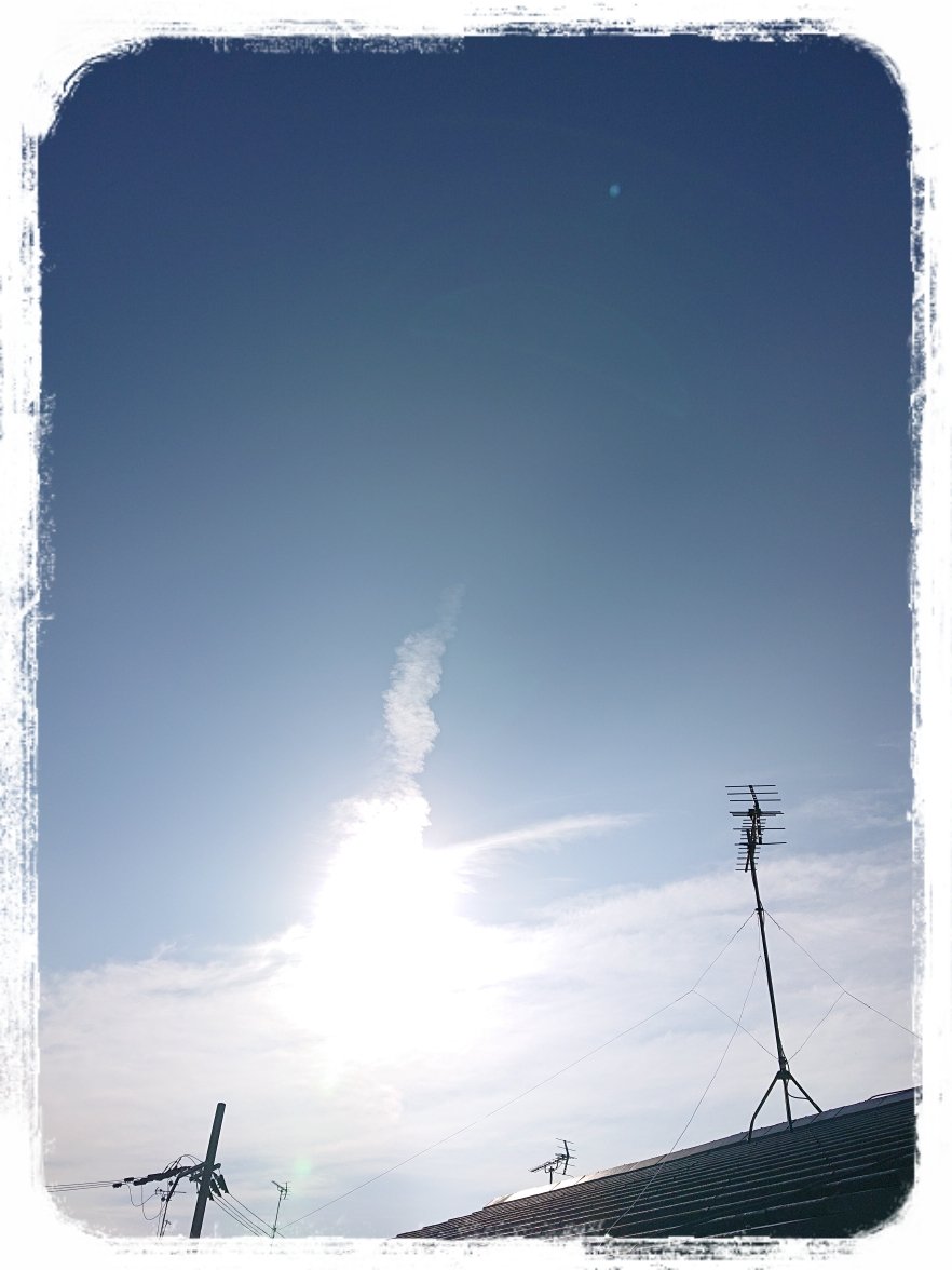 kyodosue's tweet photo. みなさん おはようございます(^-^)/
よく晴れてもう汗だくな今空です！
今日も熱中症と水分補給に注意して、元気に過ごしましょうね！ https://t.co/droZRfqCXq