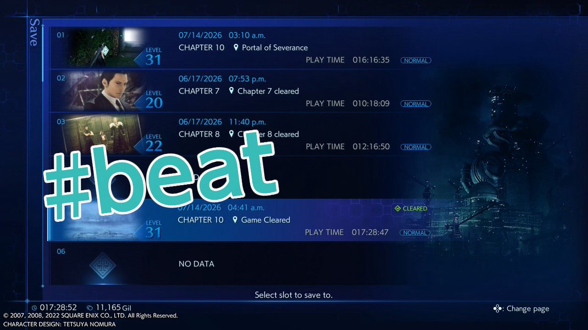 pswapneet's tweet photo. #beat #CrisisCore:#FinalFantasyVII #ReUnion #nintendoSwitch https://t.co/iOKckxWLWx