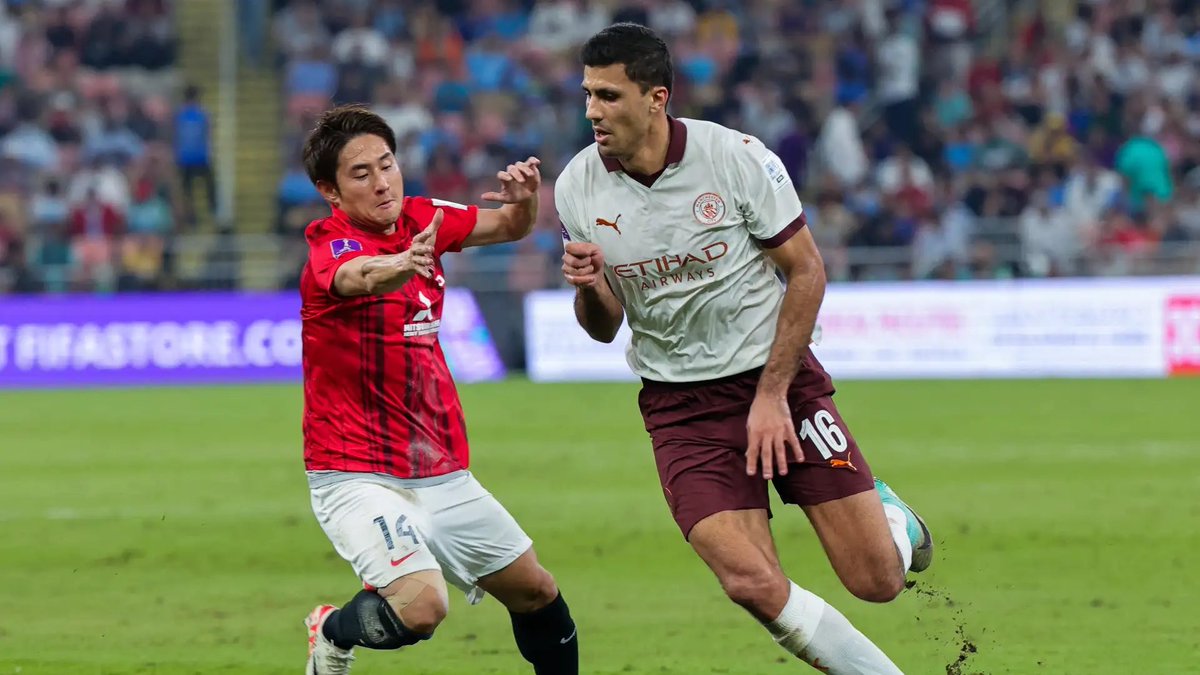 REDS_URAWA_9's tweet photo. スペイン代表キャプテンのロドリとは2023年クラブW杯のマンチェスターシティ戦で対戦した。 https://t.co/K3QBOyI0YZ