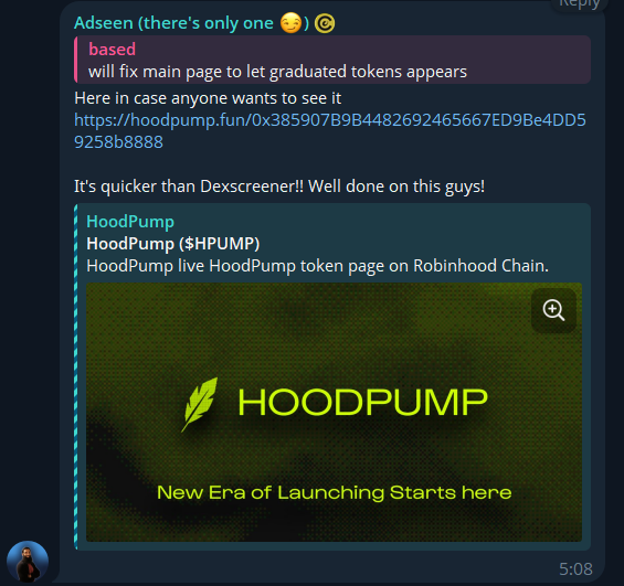 hoodpump_fun's tweet photo. Quicker than Dexscreener? 
Thanks to our own indexers and rpc 
There is no second best https://t.co/aEMnXX9Pju