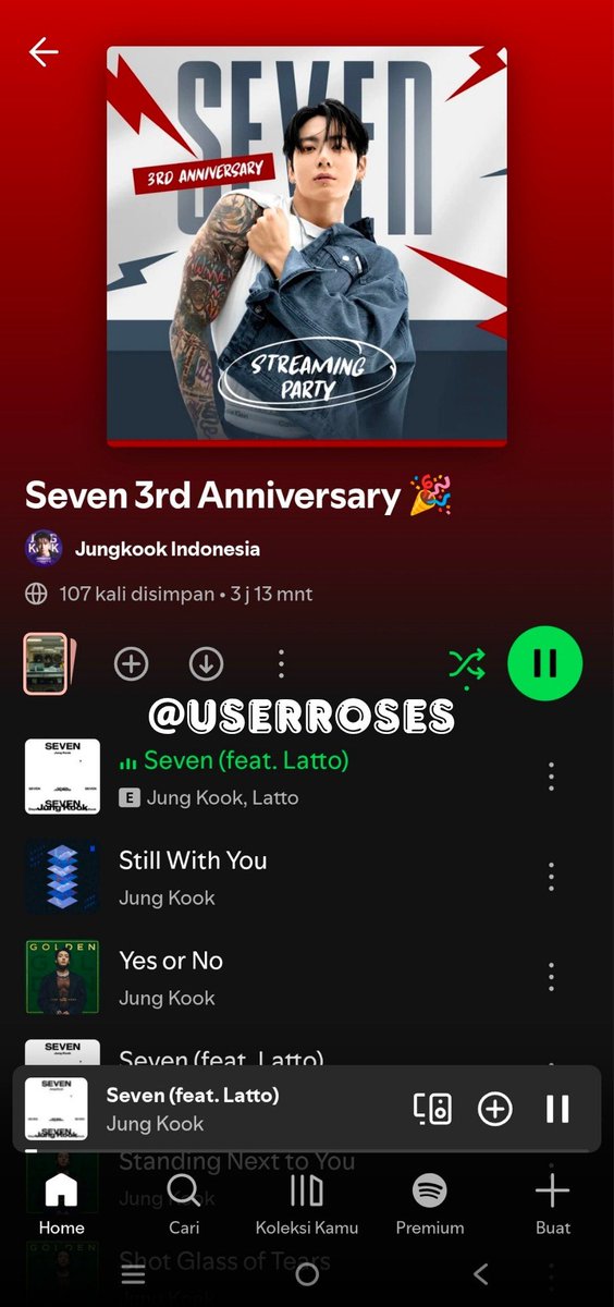 userroses's tweet photo. @Jungkooknesia SEVEN 3RD ANNIVERSARY❤
#3YearsWithSeven https://t.co/0YWK3Ee8zx