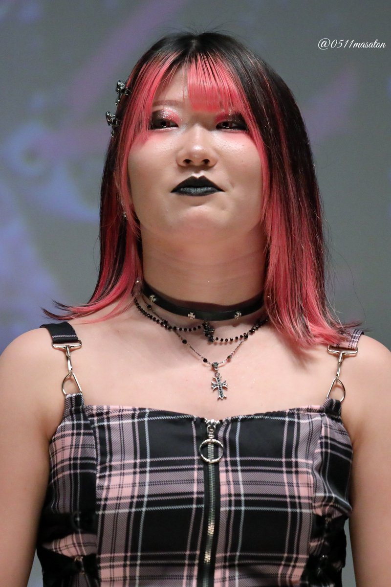 0511masaton's tweet photo. Sammy presents STARDOM 5☆STAR GP 2026/07/12 公開記者会見 ユナイテッド・シネマ豊洲
吏南選手
#吏南 
#HATE 
#STARDOM https://t.co/lHsDuOO4qs
