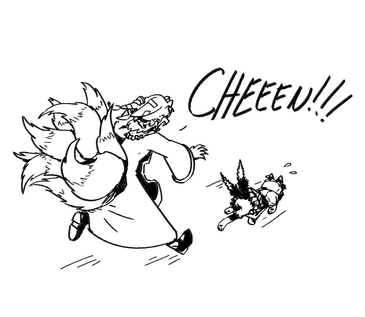 Slicn_'s tweet photo. More Chen doodles #touhou https://t.co/Yx5ZyLXlcb