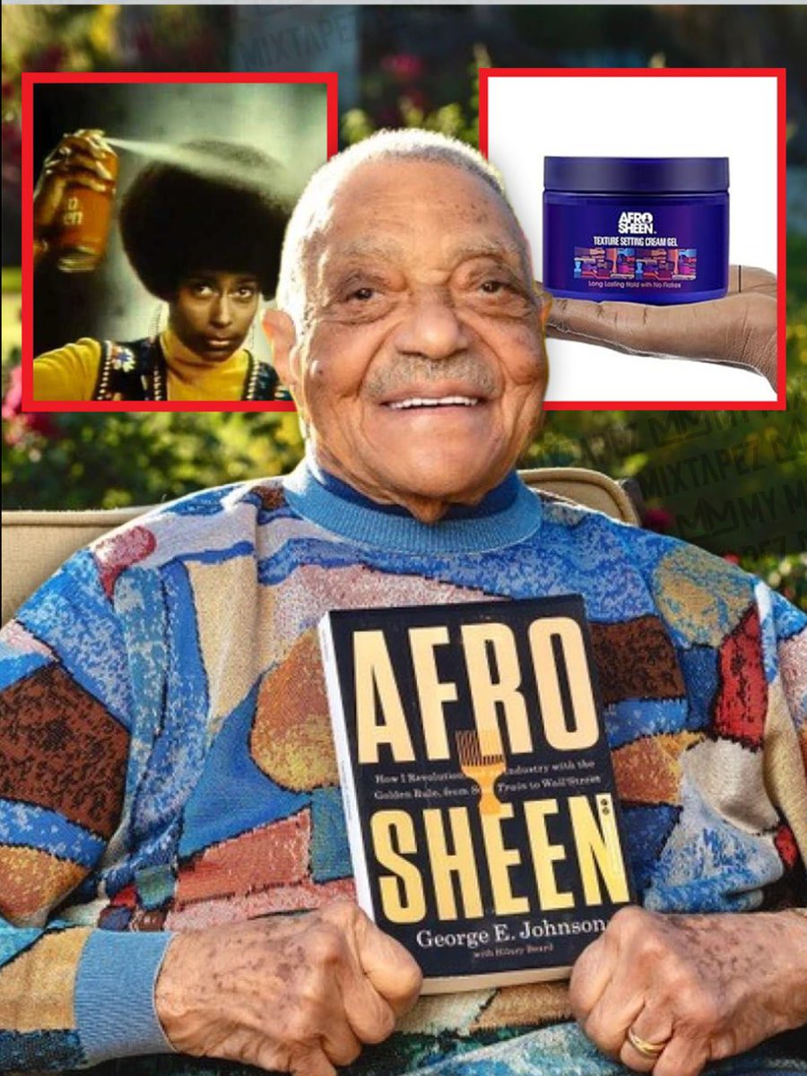 mymixtapez's tweet photo. Chicago businessman George E. Johnson, pioneer of Black hair care products such as Ultra Sheen and Afro Sheen, passes away at 99 🕊💔 https://t.co/J4m2llpBZS