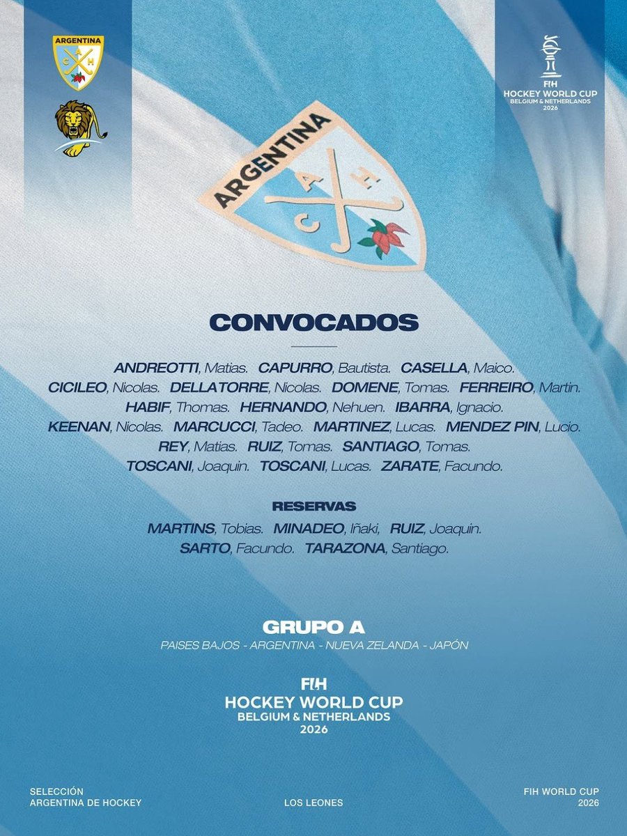 albicelesteilu's tweet photo. 🌟🇦🇷 EL PLANTEL DE LOS LEONES PARA LA COPA DEL MUNDO 2026. 

¡VAMOS ARGENTINA! https://t.co/t4ZwnKNa31