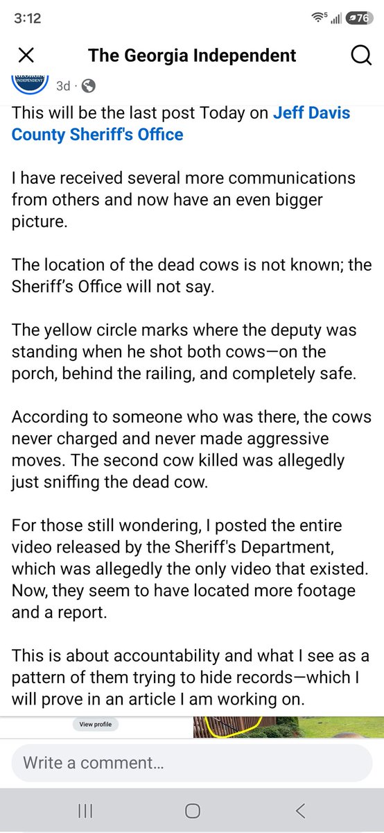 WVmotoguy's tweet photo. So these cops shot someone cows, because they were afraid of them.
Yes, cows. https://t.co/lp1GaNv3iB