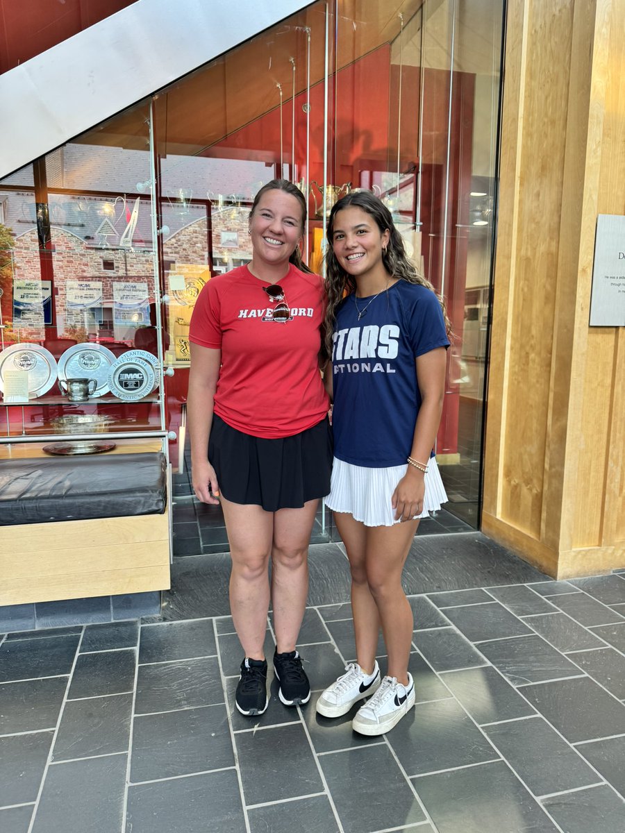 DelSanchez2027's tweet photo. I had a great visit with @HC_FordsSB! Thank you so much for showing me around your beautiful campus! I loved learning about your program and all the opportunities Haverford has to offer. Go Fords 🐿️🖤❤️

@StarsNat16U @StarsNatColeman @ParsonRena26654 @_coachrachel https://t.co/i8Ix94sf1Y