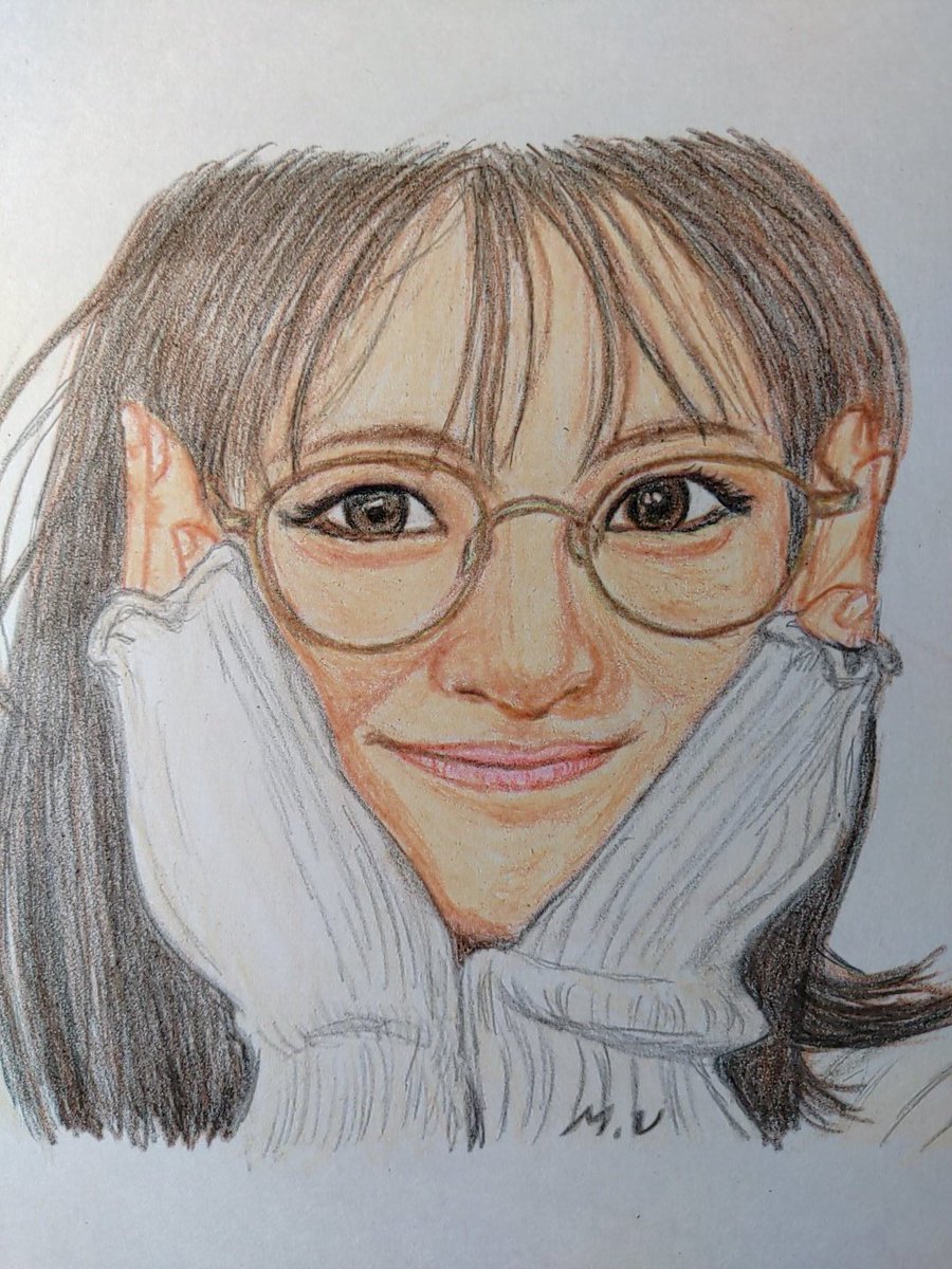 番外編] 浜辺美波さん、描いてみた🎨 #浜辺美波 #俳優 #女優 #色鉛筆画