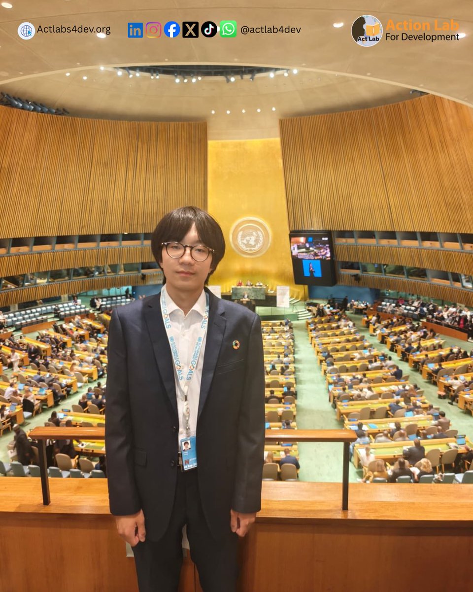 ActLab4Dev's tweet photo. It’s Day 5 of the #HLPF2026! Today, three of our delegates attended the HLPF 2026 Ministerial Opening and General Debate in the General Assembly, with Yiming Song also joining the Goals Lounge session “Beyond GDP: Moving from Analysis to Impact”.
#ACTLAB https://t.co/N2xwVxvn4H