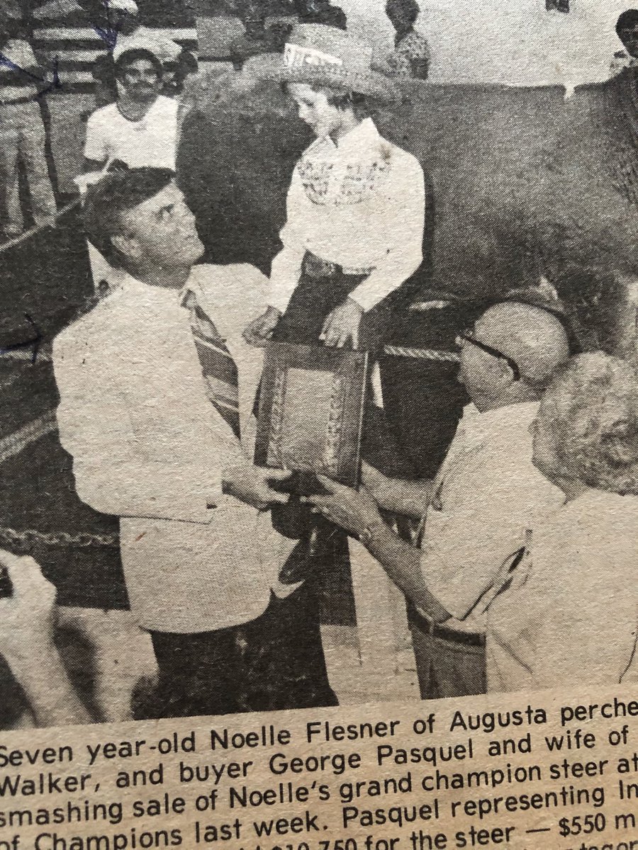 maxarmstrong's tweet photo. @FredButt6 @Lois_Lanelois @Chicago_History @WGNRadio Here was Governor Walker at the Illinois State Fair…maybe 1975….and a young farm broadcaster with a mustache behind him. https://t.co/yLBhfvrMkT
