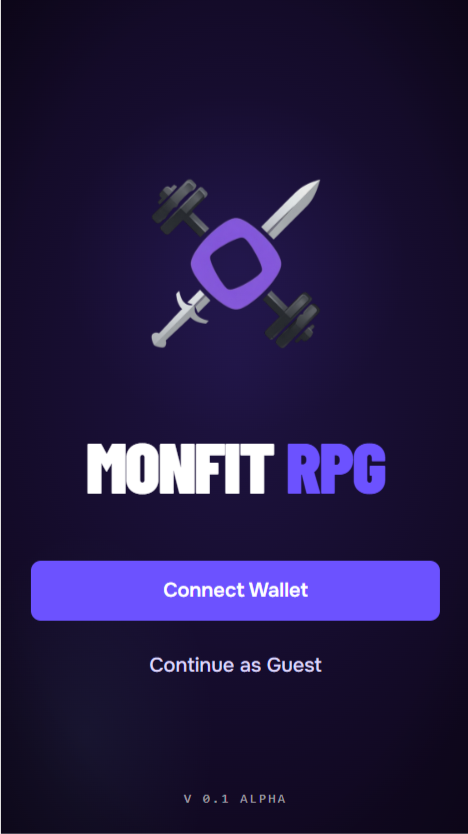avecosmic's tweet photo. Updates for MONFIT RPG 

Finally complete demo UI/UX + added wallet verification

Spark Hackathon from @buildanythingso @monad  is on fire 370+ participants already some submissions, wanna say good luck for all builders 

Anyway about updates:
- Loading screen with wallet verification;
- Trainings menu with tasks (currently in progress);
- Character menu(paperdoll system will be added);
- Shop menu;
- Arena menu 
- Leaderboard menu 
- Wallet Connection 

Link on the app tomorrow, see ya