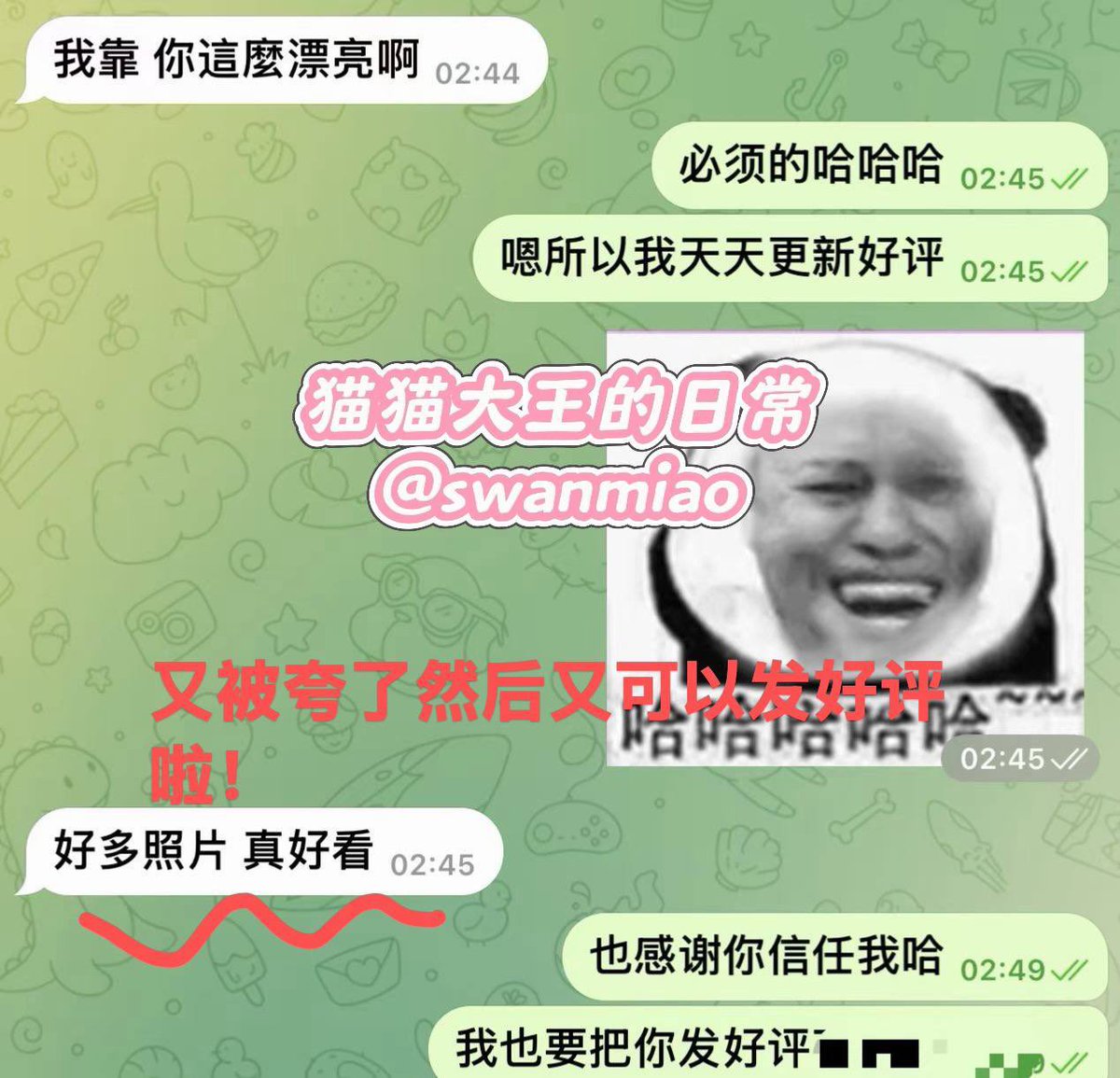 swanmiao's tweet photo. 《这才是真正的态度好》哥哥们可以看一下我的聊天记录有什么问题我都耐心解答了然后哥哥也没有让我失望入啦我的vip门哥哥们放心我不会不理人的真的很漂亮嘻嘻 看p2被哥哥夸啦套图也被哥哥夸真香福利超多哦情绪价值拉满咨询直接推特私信我or➕qq3104394480发口令30后续补差价入门哦快来私信可爱猫🦋 https://t.co/J93C0GEQA2