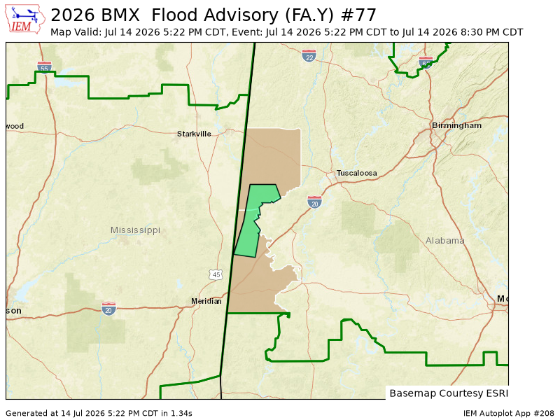iembot_al's tweet photo. BMX issues Flood Advisory for Pickens, Sumter [AL] till Jul 14, 8:30 PM CDT https://t.co/cVBi9qPBHF https://t.co/hbpVaY1lHv
