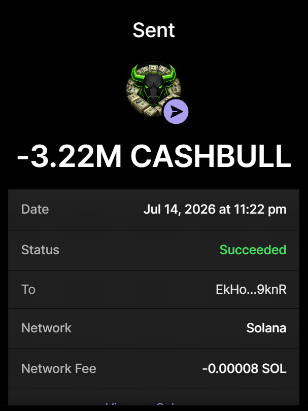 CashBullSol's tweet photo. ✅ Early 3.22 MILLION $CASHBULL bought for 0.322+ $SOL

Buy $CASHBULL On X 

Send between 0.2 SOL and 10 SOL to: 5J2JrgHLUCBxEN6t41tmrAYtQmzyua644AHVfdByQ9xN

1 SOL = 10M $CASHBULL
10 SOL = 100M $CASHBULL 

ONLY ONE $CASHBULL  AND IT'S THIS
Retweet & Drop SOL Address for 100,000 $CASHBULL