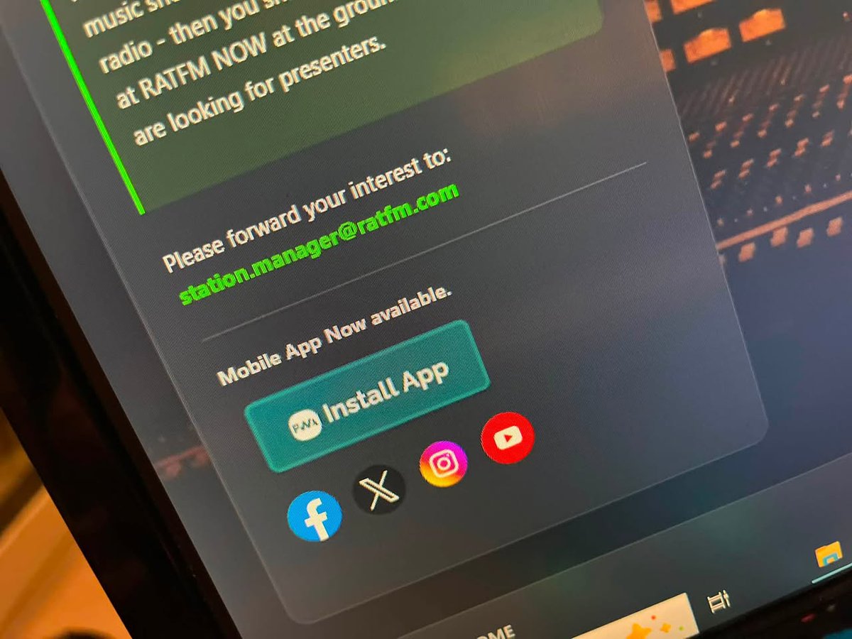 ratfmradio's tweet photo. New APP for all platforms. https://t.co/6kYMeKj2WJ