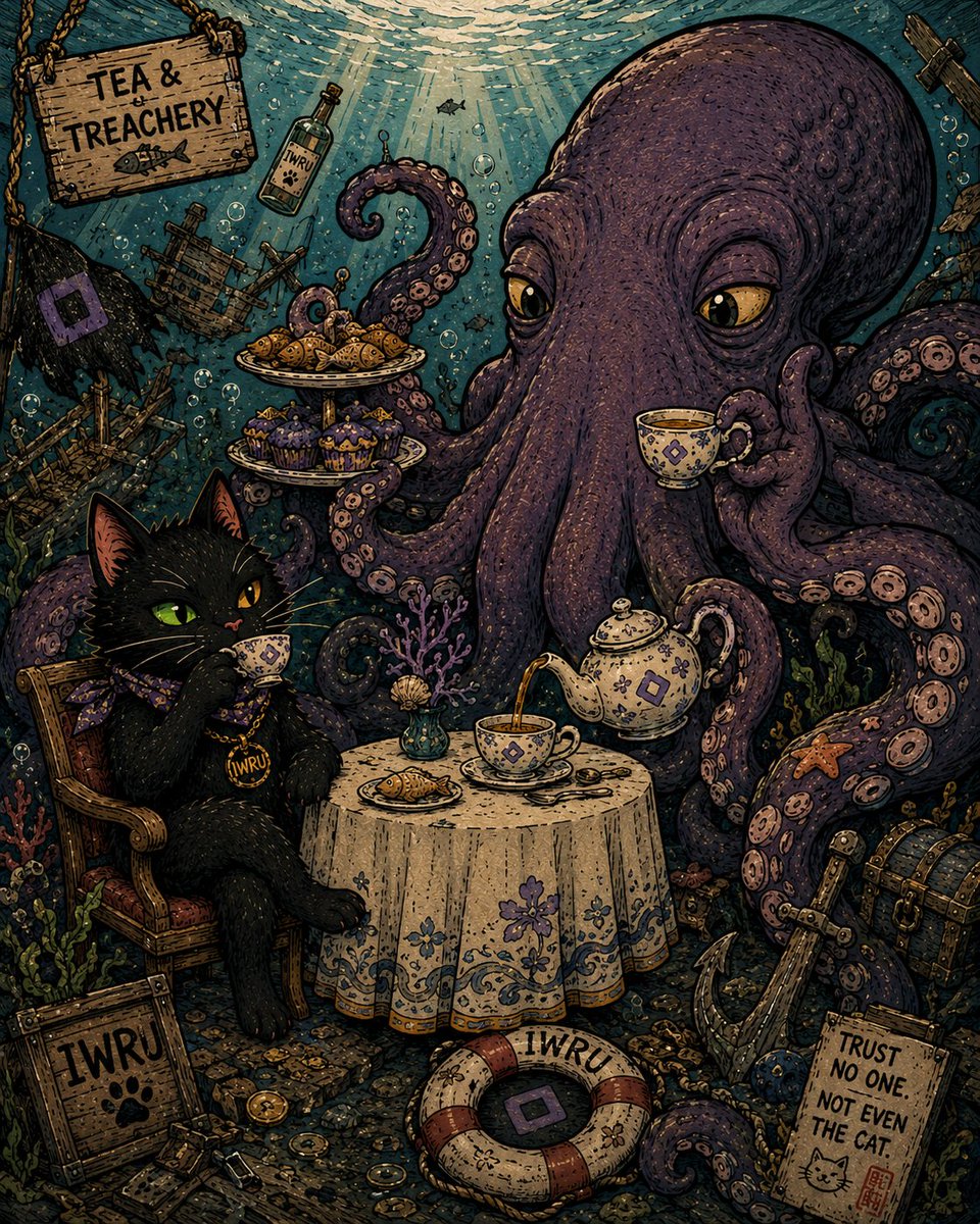 DjangoUnchain06's tweet photo. Even the deepest horrors deserve a proper tea break. โ๐
When chaos is served with good manners, IWRU never says no.
Sometimes the most dangerous meetings are also the most peaceful.
#IWRU #Monad #UnchainedLab https://t.co/5sspe00QwW