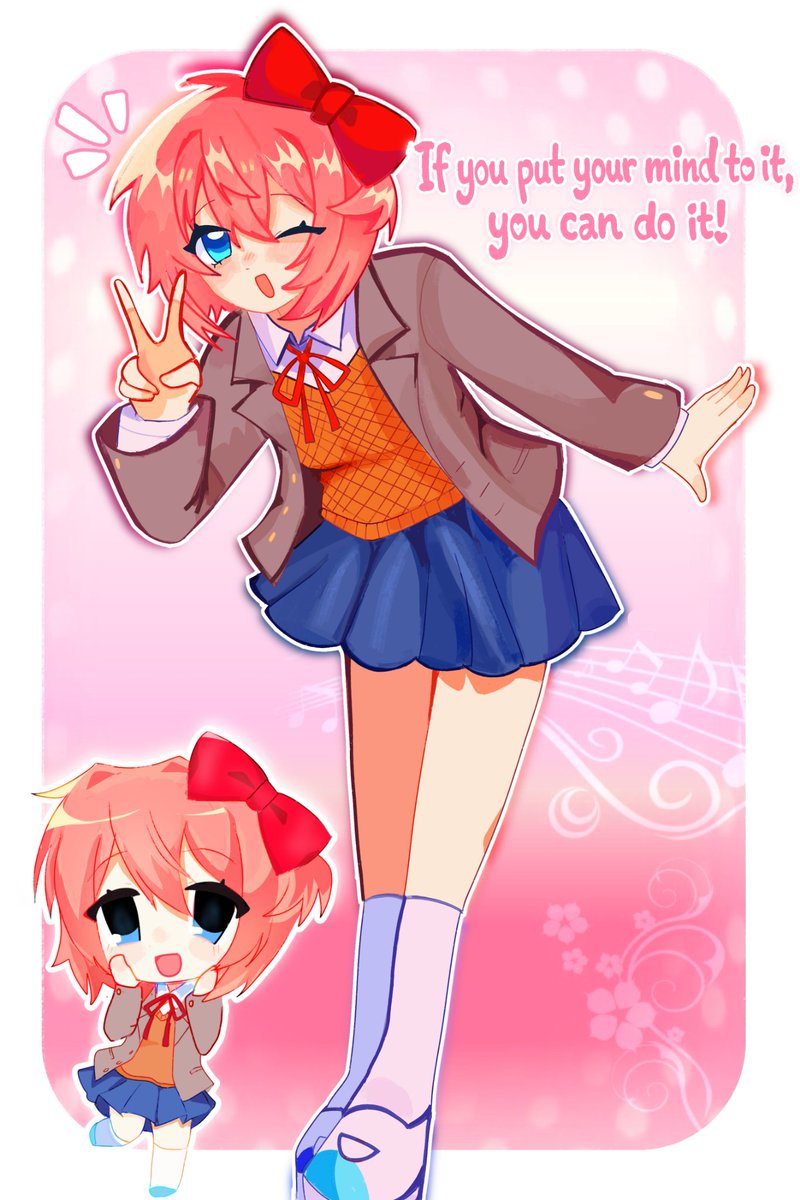 sayoribbon's tweet photo. Cheer up! ૮₍ ´ ꒳ `₎ა
#dokidokiliteratureclub #ddlc #sayori https://t.co/FZjurISfbP