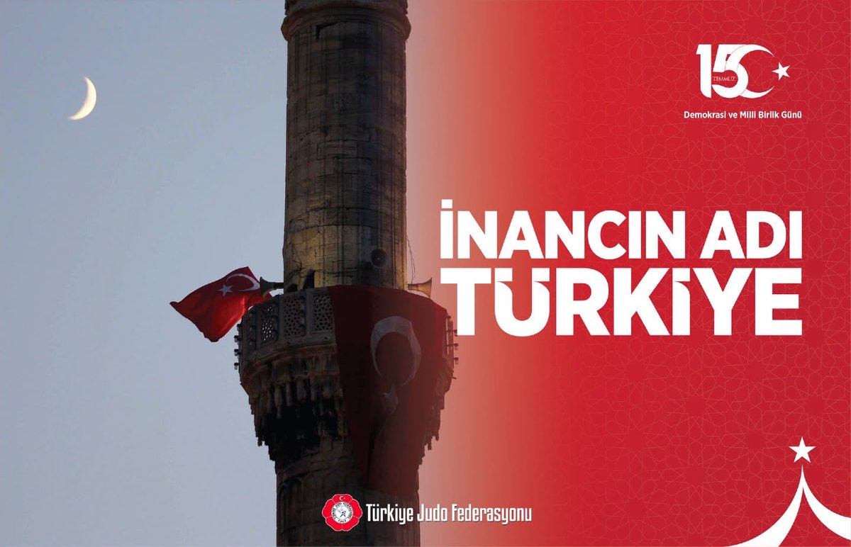 shuysuz's tweet photo. FETO Terör Örgütünün Hain Darbe Girişimine Karşı 15 Temmuz Demokrasi ve Millî Birlik Günü’nün 10. yılında, ülkemizin bağımsızlığına,demokrasisine ve millî iradeye sahip çıkmak uğruna canlarını feda eden aziz şehitlerimizi rahmet, minnet ve saygıyla anıyoruz.🤲🇹🇷 @turkjudo https://t.co/d2r75NQOa5