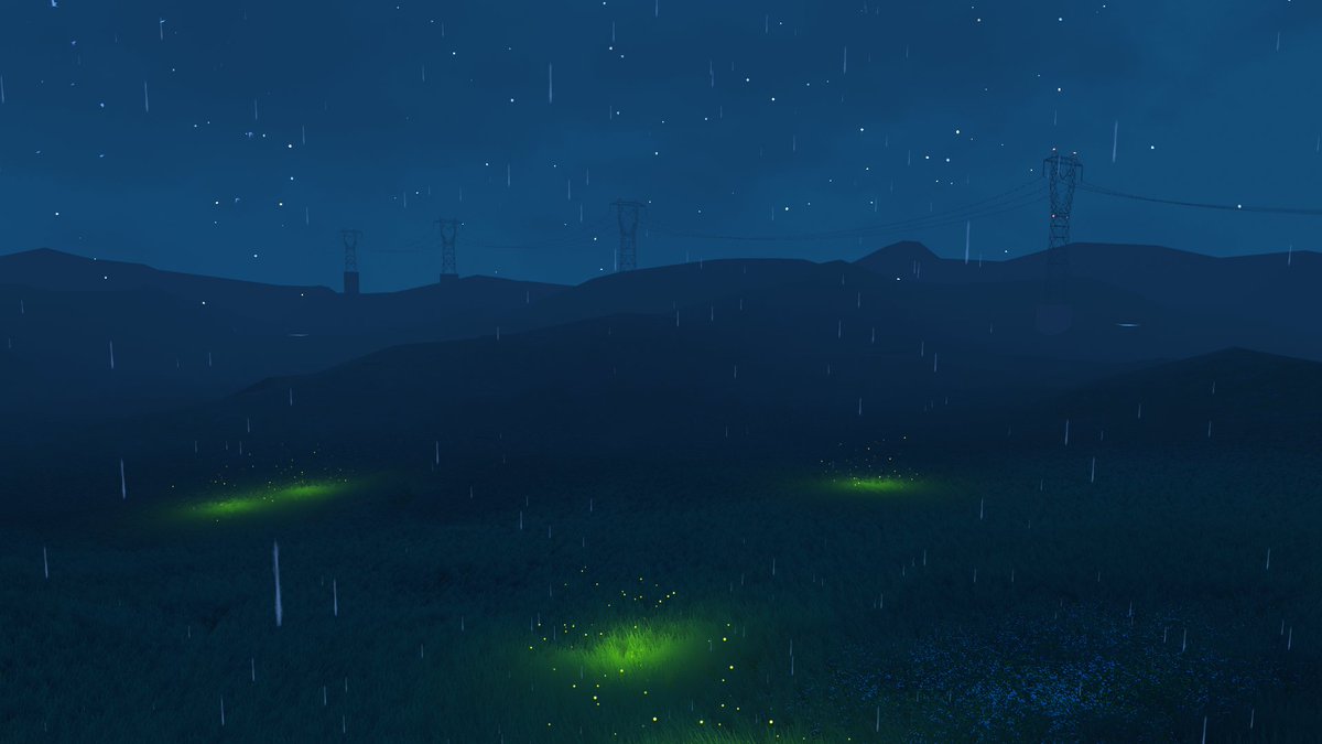 tokiwailm's tweet photo. Just A Cabin　―By Maru~
丘陵地の雨の夜に面した三角屋根のお家です。（Android対応）

https://t.co/JYID7LgUT0
#VRChat_world紹介 #VRChat https://t.co/MvfqQISRkK