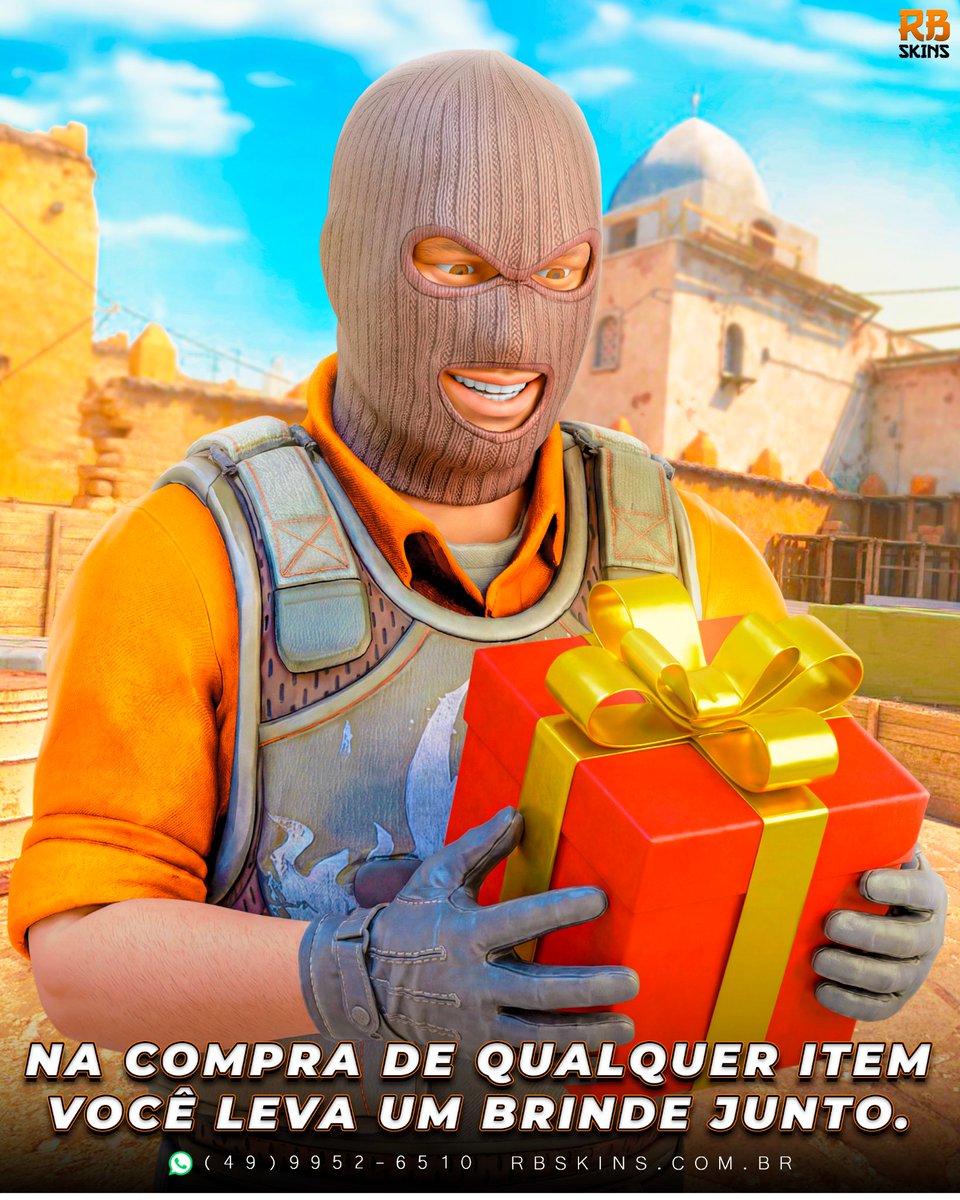 rbskins's tweet photo. NOVIDADE!🔥 Agora comprando QUALQUER SKIN em nossa loja você leva um brinde para deixar sua compra mais ESPECIAL!😮‍💨🙏 https://t.co/51aaCke2es