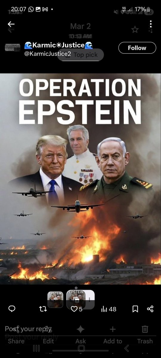 johnno2323's tweet photo. @CENTCOM #OperationEpsteinDistraction https://t.co/SI4fCC44VE