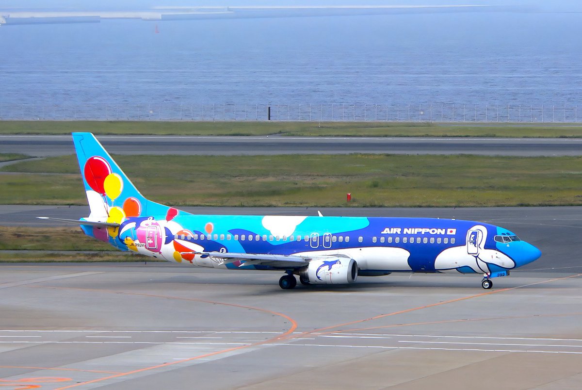 ANK B737-400 JA391 /JA392 ドルフィン 2機セット エアーニッポン B737-400 「アイランドドルフィン（2号機）」（ B737