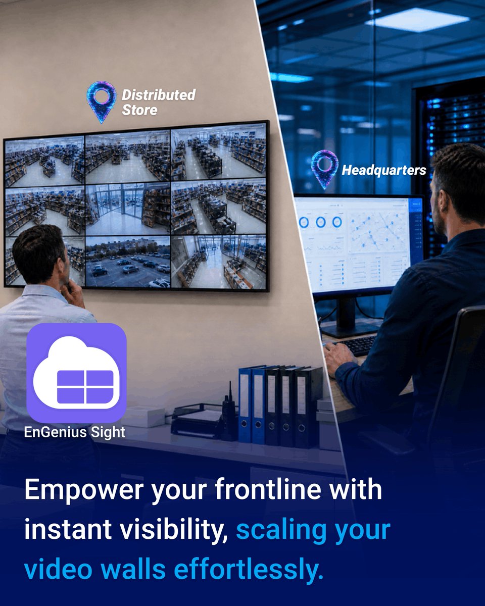 EngeniusTech's tweet photo. Is store surveillance keeping your IT team on edge?

The EnGenius Sight App is now on Google TV, giving staff secure live viewing without access to critical settings.

✓ QR code setup
✓ View-only controls
✓ No per-device licensing fees

Download: https://t.co/mj3ImnvN47 https://t.co/KapdaPkw3B