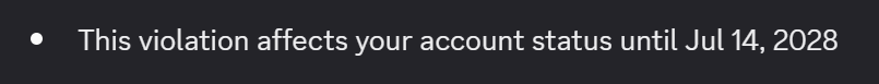 CanHazName's tweet photo. @discord_support Also in case anyone's confused why I'm bothered by a one day ban, one full year of pedo status on my account and probably makes it a lot easier for some scumbag to do this again https://t.co/NCscShAenx