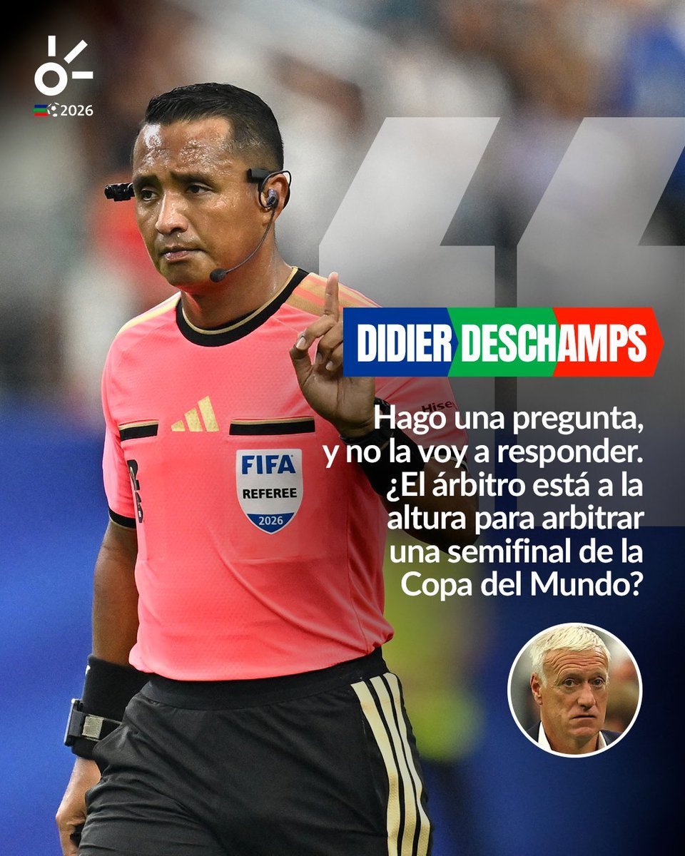 Gusflores21's tweet photo. Si Didier, estuvo a la altura.
El que no estuvo a la altura de una semifinal de Mundial fue Francia. https://t.co/XfageVlDS3