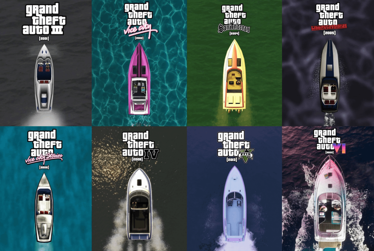 luciagames_'s tweet photo. The EVOLUTION of water and boats throughout the GTA series

I’m dying to see what GTA 7 has in store for us.

Have you already pre-ordered GTA VI? https://t.co/r65ADPfQF7