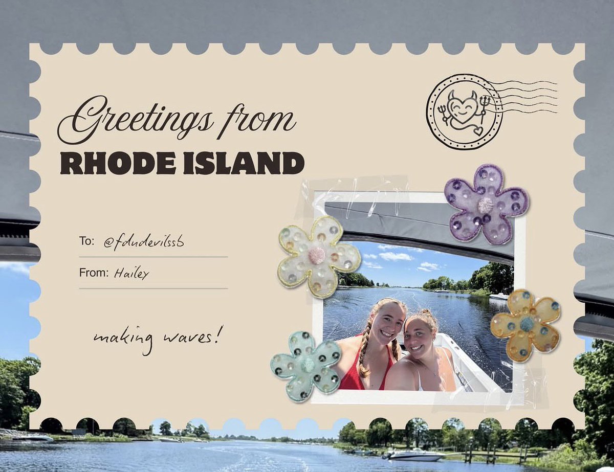 FDUDevilsSB's tweet photo. Recieved some summer mail 💌🌺🐚☀️
FDUSB out on adventures and soaking up the sun!
#go4more | #rolldevs https://t.co/YUGlgDrTLP