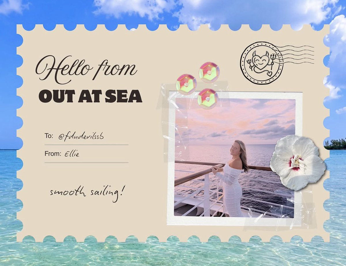 FDUDevilsSB's tweet photo. Recieved some summer mail 💌🌺🐚☀️
FDUSB out on adventures and soaking up the sun!
#go4more | #rolldevs https://t.co/YUGlgDrTLP