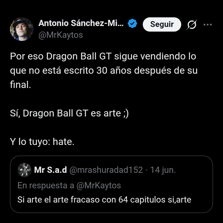 mrashuradad152's tweet photo. @MrKaytos una cosa es ser idiota y otra cosa ser un ignorante y no aceptar la realidad pero este pana supero de ser ambas existe 2 cosas ser hate es insultar o odiar algo sin ningun motivo aparente y otra es ser realista y decir la realidad https://t.co/KGI0YiAAiq