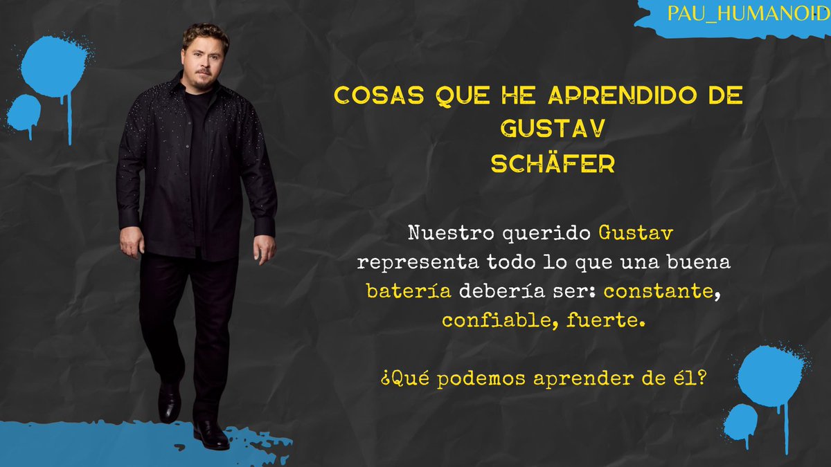 Pau_humanoid's tweet photo. Estaba pensando en la continuación de mi análisis de Tom y Bill y se me ocurrió hacer esta pequeña serie que llamaré COSAS QUE APRENDÍ DE #TokioHotel. Hoy comenzamos con el hermoso #GustavSchäfer! Agreguen ideas, escriban pensamientos bonitos sobre él! Mañana tendremos a Georg! https://t.co/A3PxHosbNM