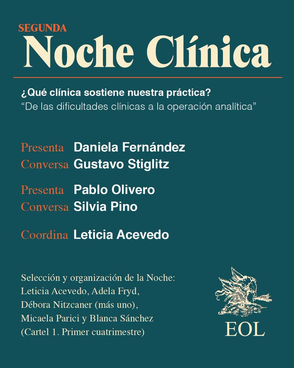 eol_amp's tweet photo. Esta noche en la Escuela la segunda NOCHE CLINICA https://t.co/YGfnjj03s0