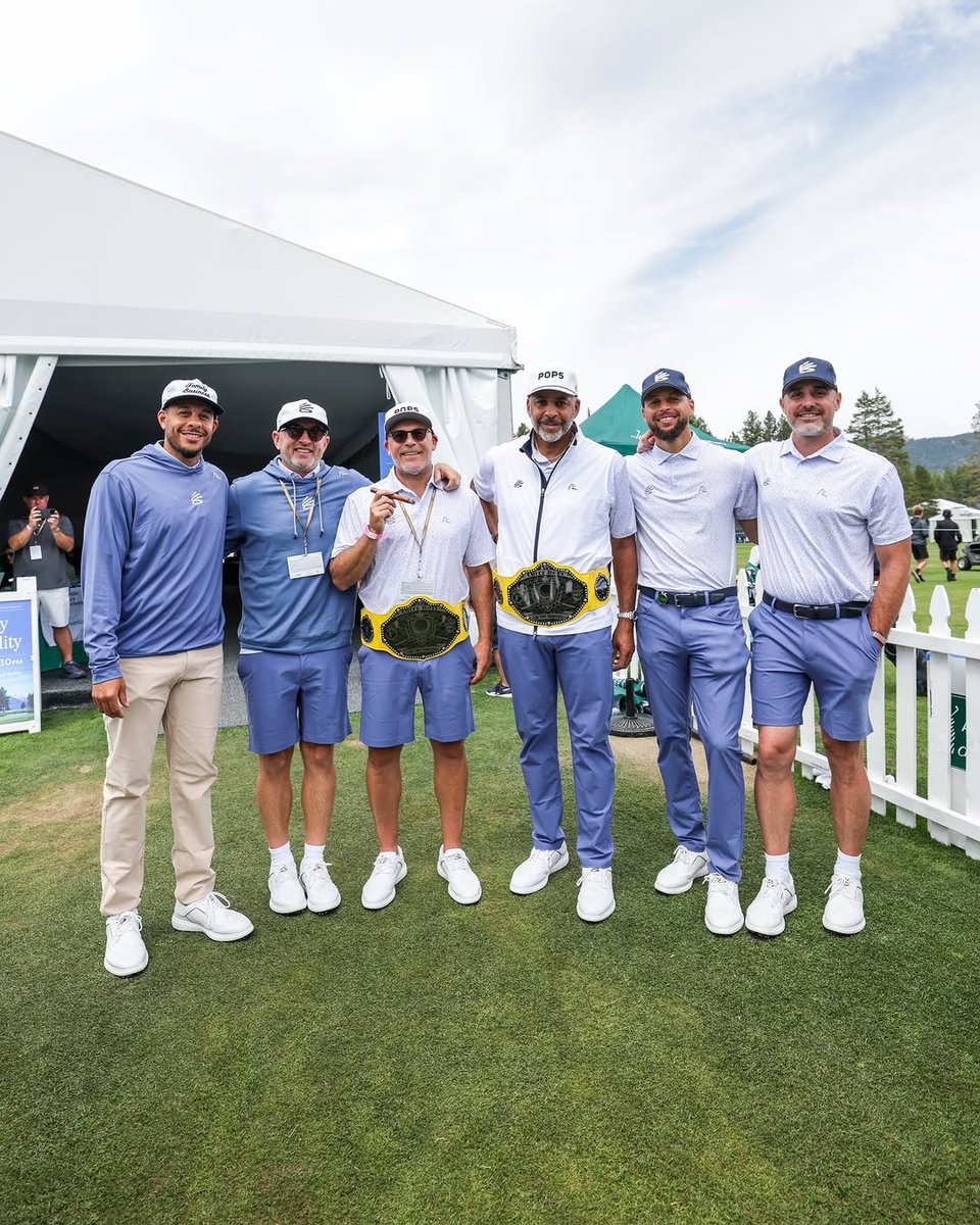 StephenCurry30's tweet photo. ACC 2026 is done! The vibes were high and a lot of amazing memories made. Pops takes home the Curry Belt for the 2nd time. Played lights out all weekend.

Congrats to Mardy Fish on his 3rd dub up there. I had some moments but gotta come correct next year if I want to beat the champ.

Appreciate y’all tuning in, and excited to see where we take Curry Brand golf next.