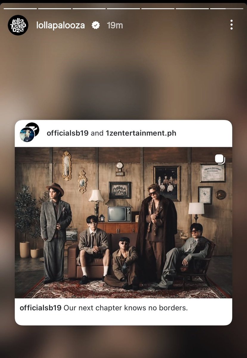 meowoojc's tweet photo. Yes @lollapalooza , we see you! 
Thank you for promoting @SB19Official. 

✨SB19 is a must see act in Lollapalooza!✨ https://t.co/iAXP0A6HOh