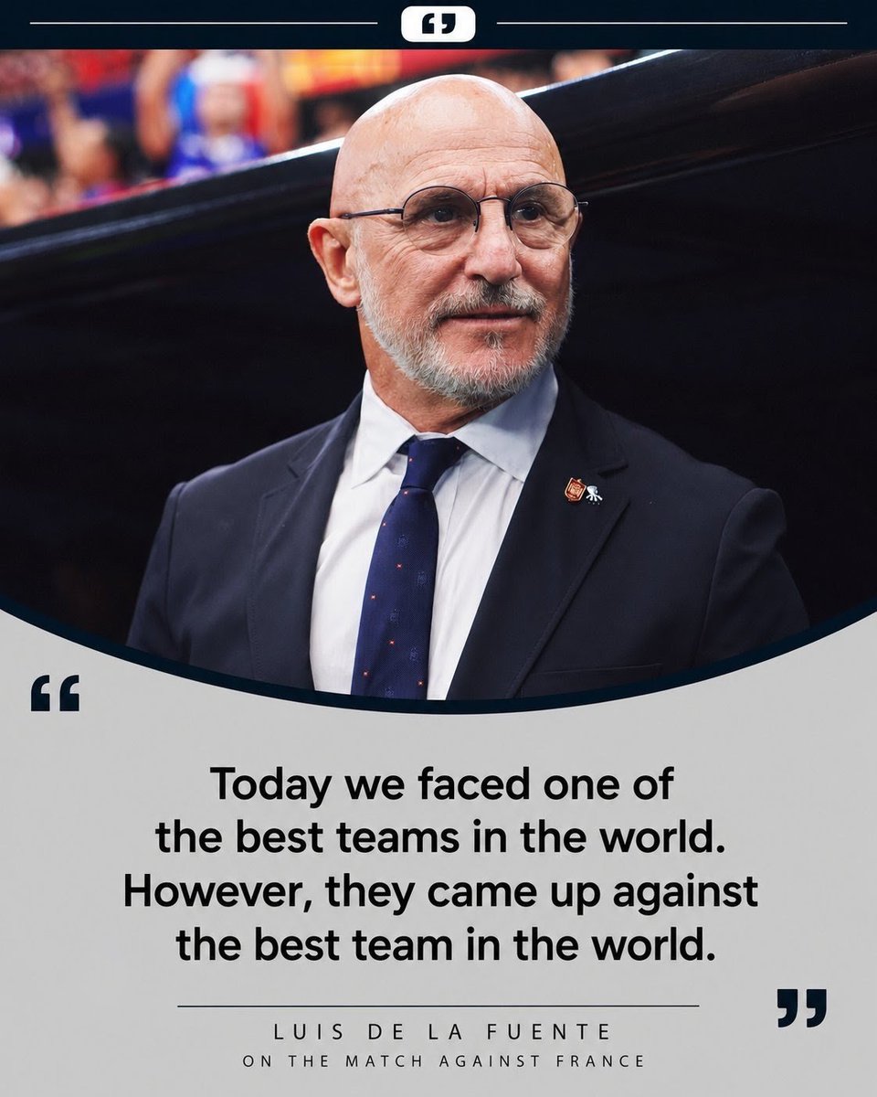 footyroom's tweet photo. The final hasn't been played yet, Mr. Luis de la Fuente. https://t.co/TD9oMeFPMa