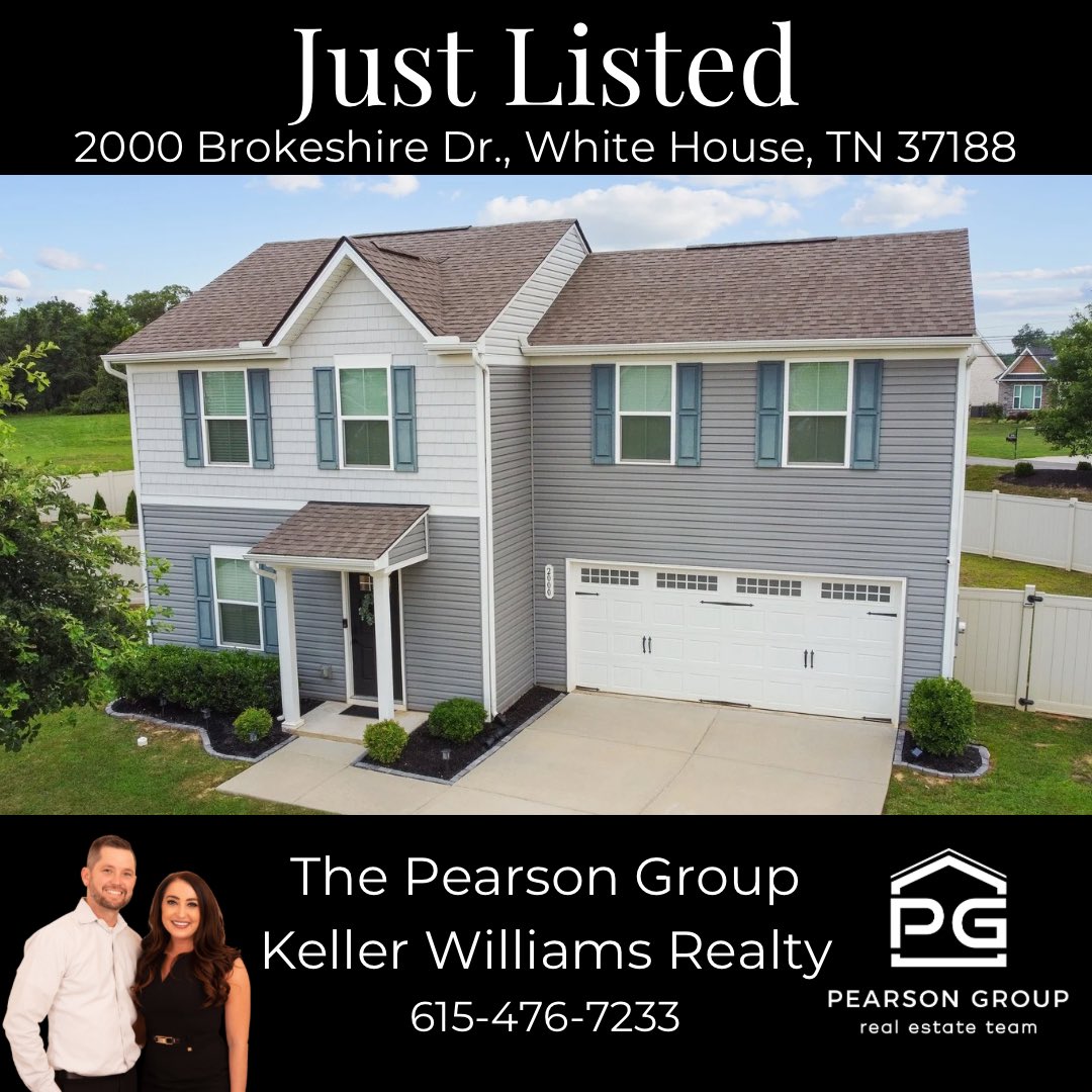 RPearsonRealtor's tweet photo. 🏡 𝐉𝐔𝐒𝐓 𝐋𝐈𝐒𝐓𝐄𝐃 🏡 
📍 2000 Brokeshire Dr.
      White House, TN 37188

🔗 MLS Listing - 
https://t.co/wMcWHmwXBL

𝐑𝐚𝐥𝐩𝐡 &amp; 𝐇𝐨𝐥𝐥𝐢 𝐏𝐞𝐚𝐫𝐬𝐨𝐧  
REALTORS®  
𝐓𝐡𝐞 𝐏𝐞𝐚𝐫𝐬𝐨𝐧 𝐆𝐫𝐨𝐮𝐩  
𝐨𝐟 𝐊𝐞𝐥𝐥𝐞𝐫 𝐖𝐢𝐥𝐥𝐢𝐚𝐦𝐬 𝐑𝐞𝐚𝐥𝐭𝐲  
📲615-476-7233 https://t.co/KYAYQE3Huv