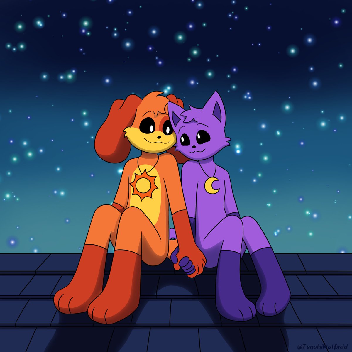 TenshiWolfxdd's tweet photo. The promise ☀️🌙

#SmilingCritters #PoppyPlaytime #dogday
#catnap #dogdayxcatnap
#Catnapxdogday #fanart
#PoppyPlaytimefanart
#PoppyPlaytimeChapter3 #daynap #dognap
#SmilingCrittersFanart https://t.co/PLVN7MswIN
