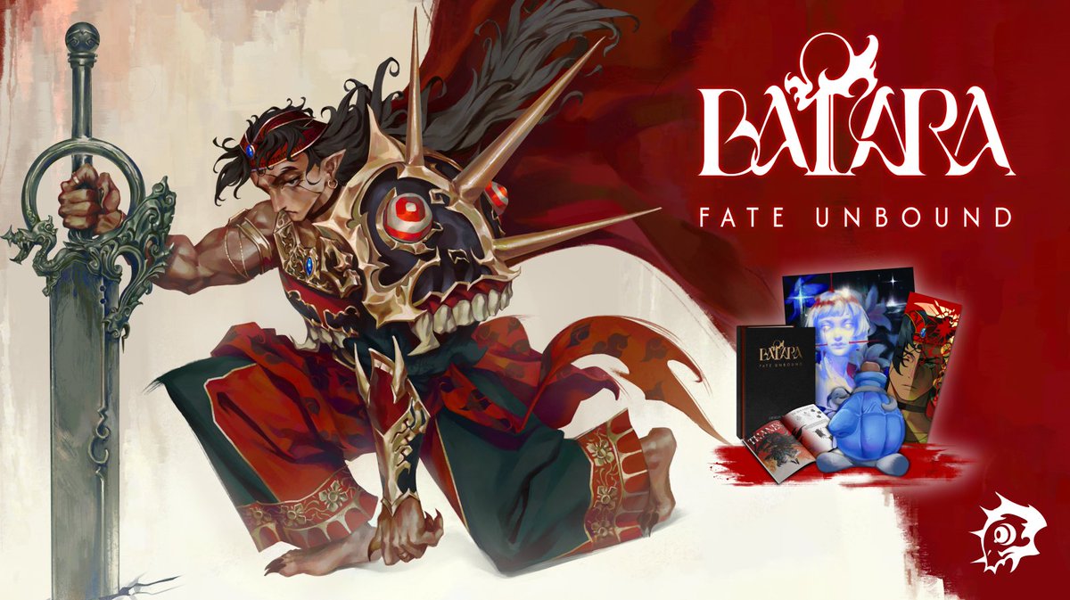 Jinjilion's tweet photo. 2 yrs later today, I turned 23! 🎂

My Indonesian-inspired soulslike "BATARA: FATE UNBOUND" will finally be on Kickstarter in a week🥹 It has Sekiro-like combat, Persona style UI, and you can parry Death. 

Sharing is the best gift 🫶🚀 Thank you all, this is so surreal to me 🖤 https://t.co/8fGerHOY8G