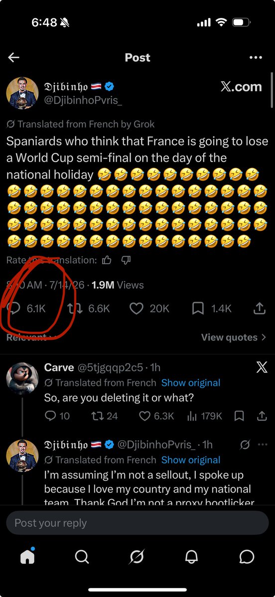 Bronicman2's tweet photo. @DjibinhoPvris_ HOLY SHIT😭😭😭 jus delete the tweet atp and accept your a cocky human who speaks before even thinking https://t.co/CpSjjNJdy6