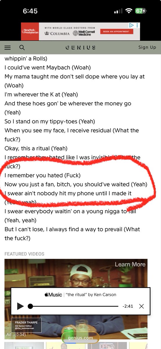 jjc924's tweet photo. mark my words imma relate to theses lyrics so so heavily real soon and i fucking promise that on everything i love https://t.co/ZnGbiDmjHS