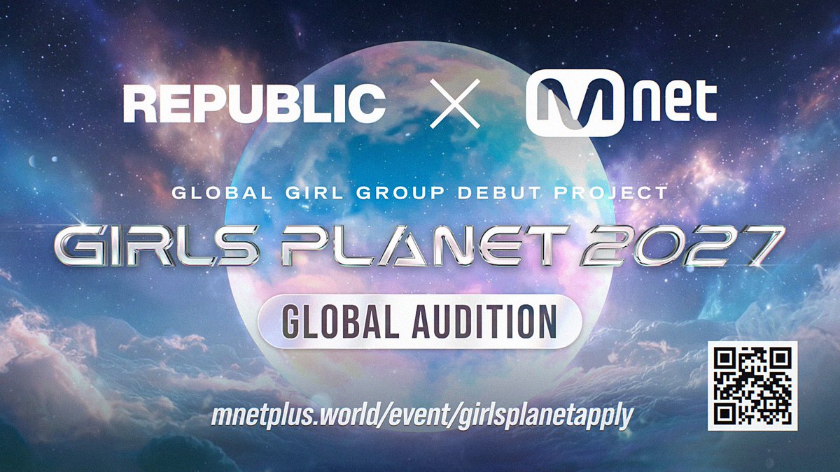 PopCrave's tweet photo. Mnet and REPUBLIC have partnered to launch ‘GIRLS PLANET 2027’ to find the next global girl group. https://t.co/Vx9oyRRhdv