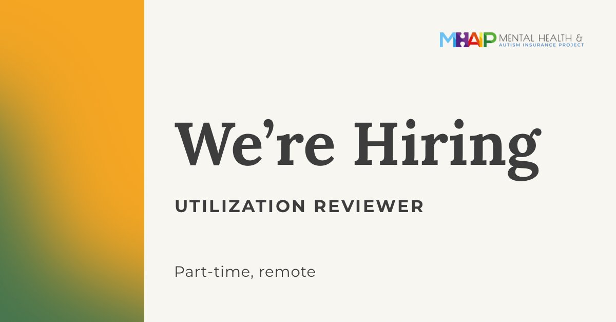 asdinsurance's tweet photo. We’re hiring a part-time Utilization Reviewer to help families fight for insurance coverage. Experience in utilization review/case management in behavioral health required. DSM-5 and ICD-10 knowledge essential. Interested? Email: karen@mhautism.org #NowHiring #MentalHealth https://t.co/4GxLyVkxdm