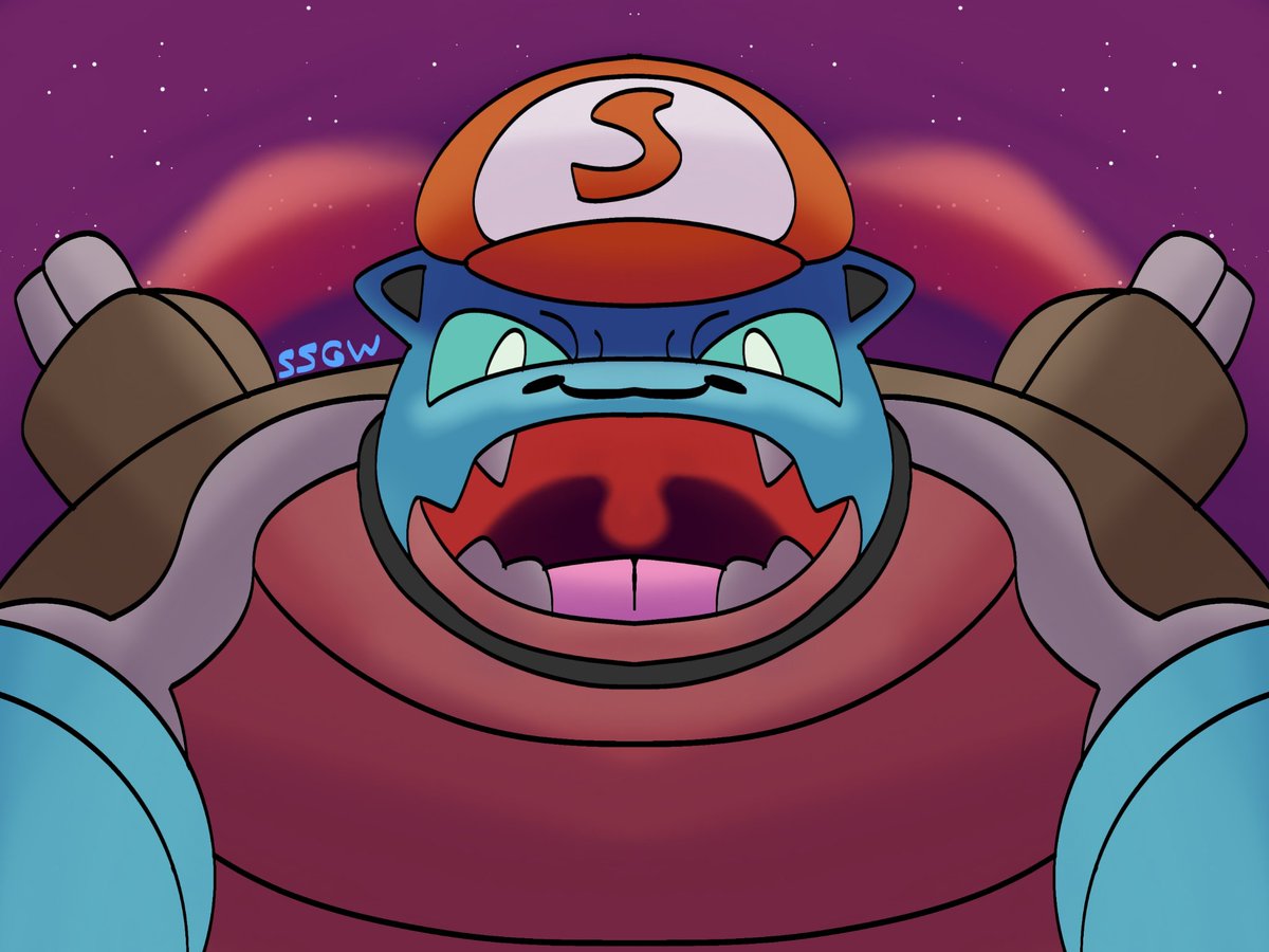 SSGWBLAST's tweet photo. Roar (?) 

🍄🐢

#Blastoise #Gigamax #Fanart https://t.co/zLeRvrnMAH