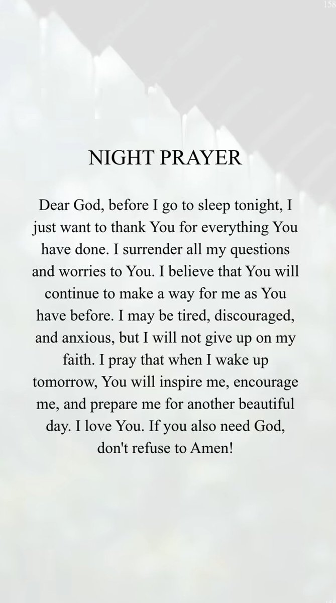 StayWithGod111's tweet photo. Night Prayer https://t.co/96IlOGGZUy