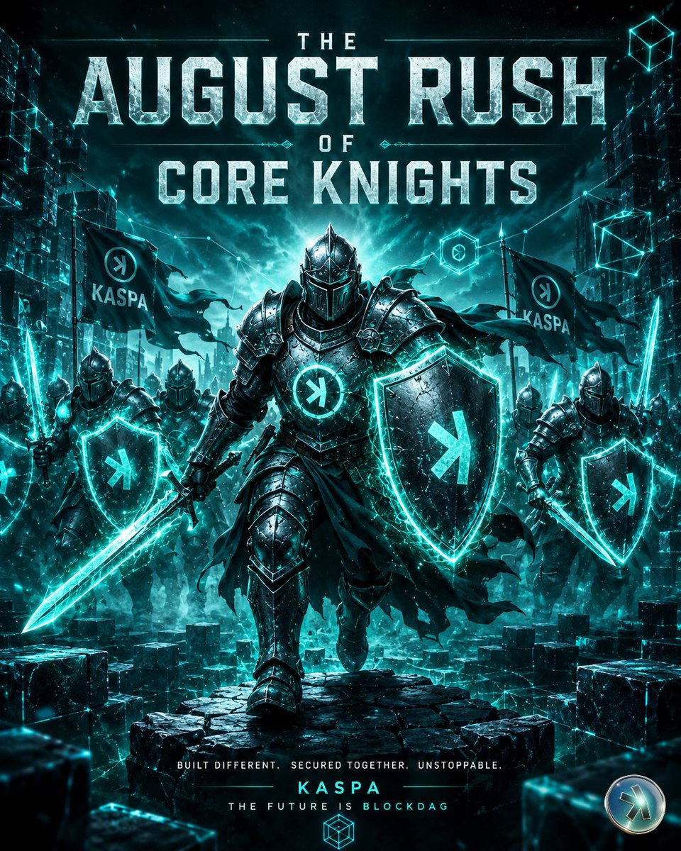 mhieechoii's tweet photo. ⚔️ The August Rush of Core Knights is Coming. ⚔️

The next phase of development is underway.

Behind the scenes, an internal devnet has been running since February, laying the groundwork for what's ahead. Current priorities include:

🛡️ Implementing incremental UMC — a production-ready approach that's significantly more efficient than the paper version for mainnet.

⚔️ Onboarding more core developers to accelerate DAGKnight development and strengthen the engineering effort.

Progress isn't just about what's visible—it's about the infrastructure and engineering that make long-term scalability possible.

The Core Knights are assembling. August is just the beginning.

#Kaspa #DAGKnight #BlockDAG #Crypto #Blockchain #BuildInPublic kaspa:native