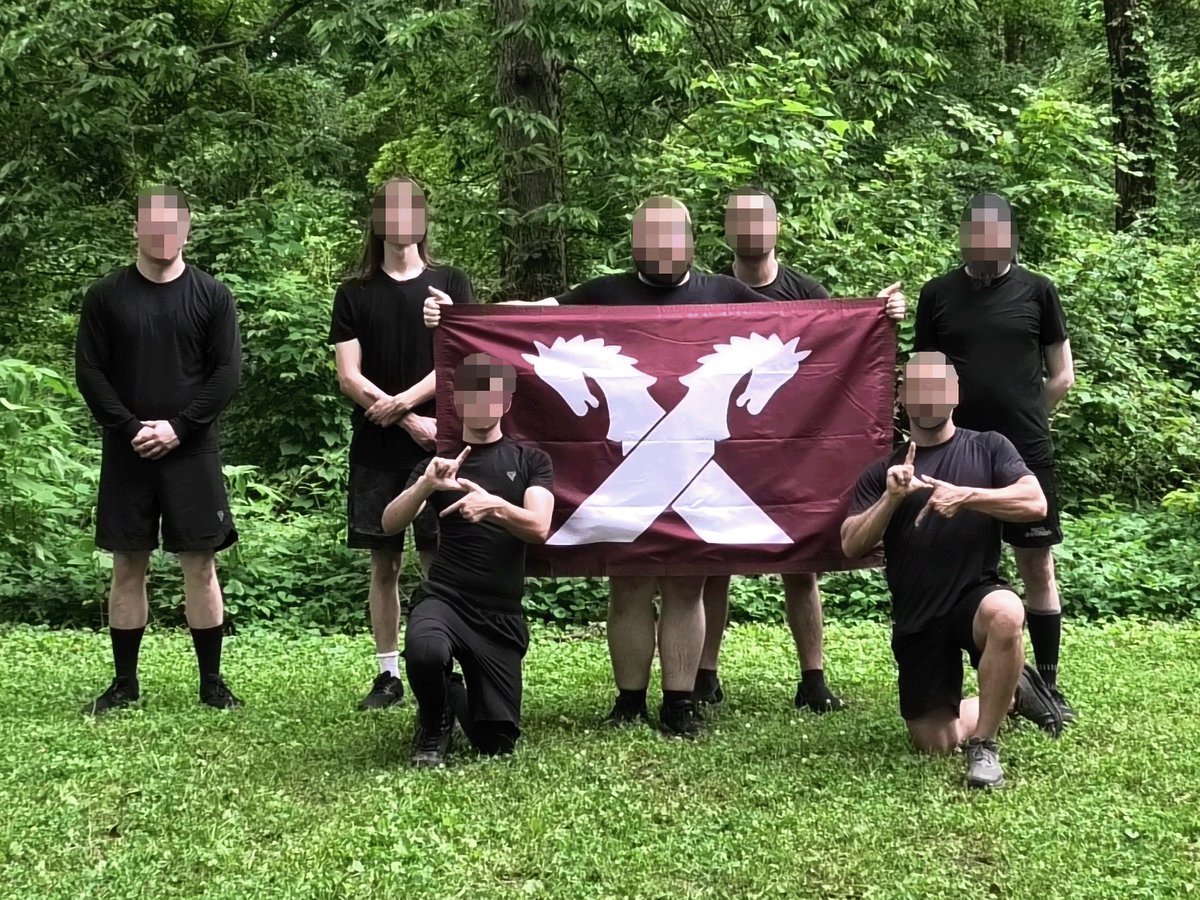 SonsOfHengist's tweet photo. Sons of Hengist conducted a training activity in Sharonville, Ohio.

New members were welcomed to the club and sparring matches were held.

@SonsOfHengist | @FolkishVanguard https://t.co/xi1mmOcOnD
