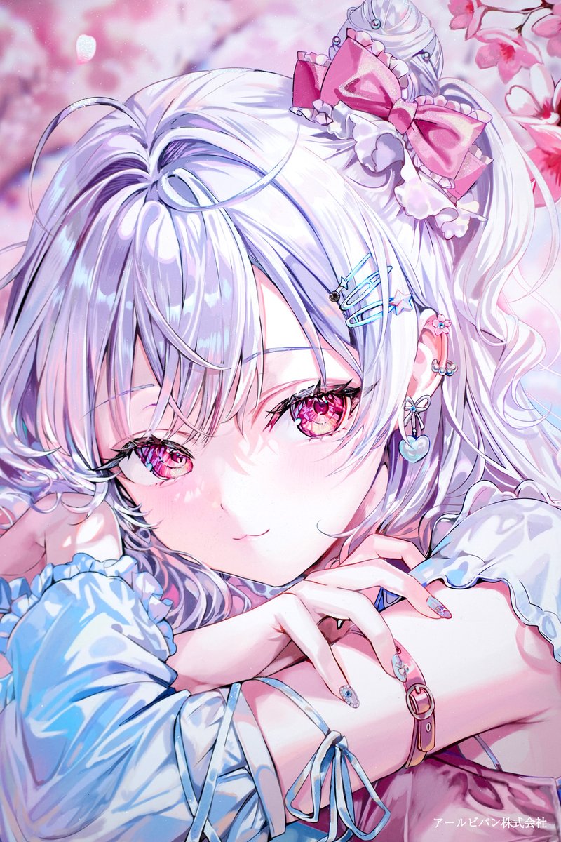 ももこ 版画展-bijou- 作品紹介🌸 ＼ ＜PRIMAVERA＞ 満開の桜の下で